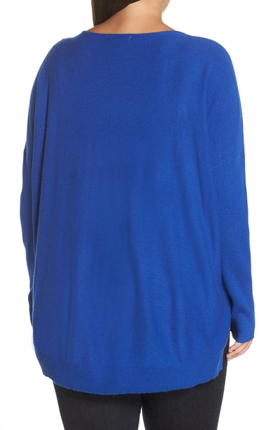 Shop Glamorous Split Side Sweater In Blue