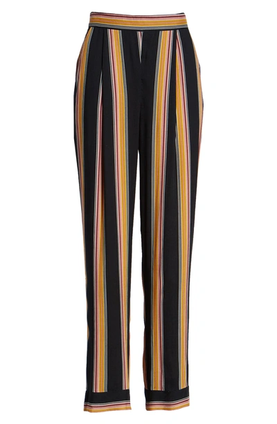 Shop Band Of Gypsies Lauren Stripe Pants In Black/ Gold
