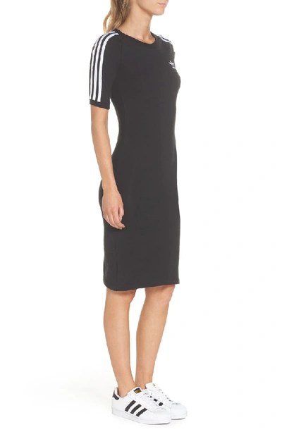 Shop Adidas Originals Adidas 3-stripes Dress In Black