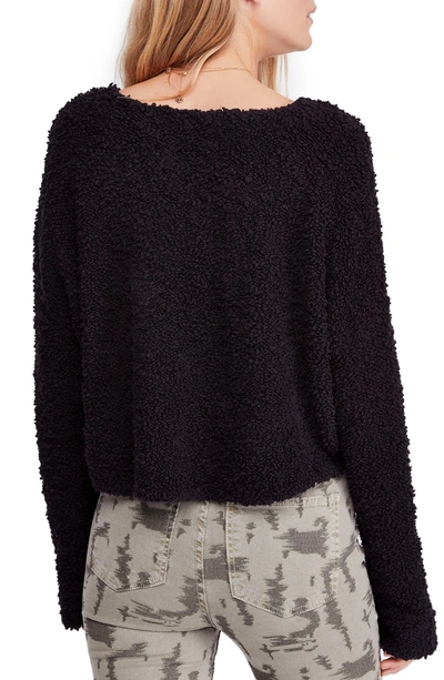 Shop Free People Popcorn Sweater In Black