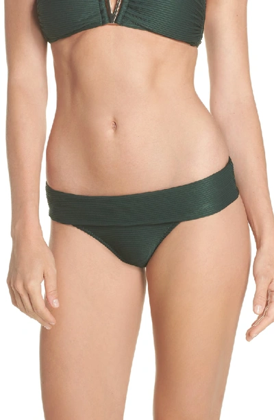 Shop Heidi Klein Foldover Bikini Bottoms In Green