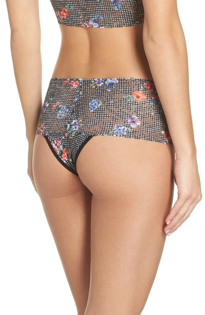 Shop Hanky Panky Checkered Past Retro Thong In Multi