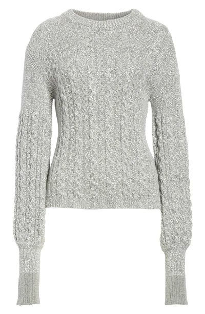 Shop Moncler Alpaca Blend Sweater In Silver