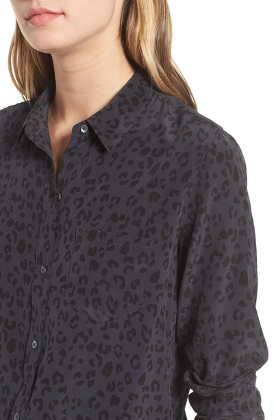 Shop Rails Kate Print Shirt In Onyx Cheetah