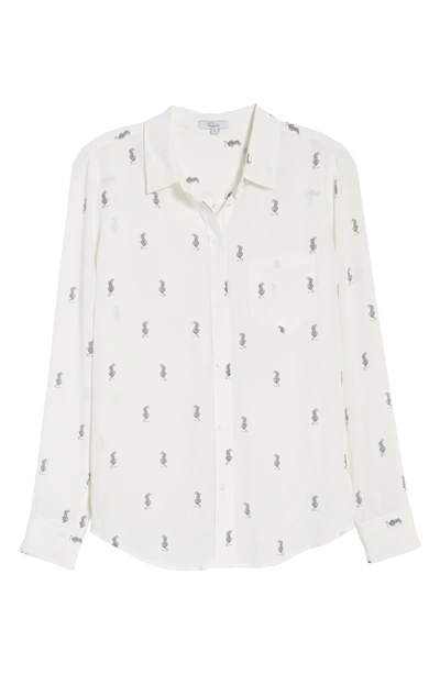 Shop Rails Kate Print Shirt In Mini White Tigers