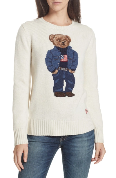 Polo Ralph Lauren Polo Bear Sweater In Natural | ModeSens