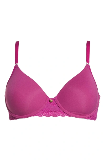 Shop Natori Bliss Perfection Underwire Contour Bra In Plumberry