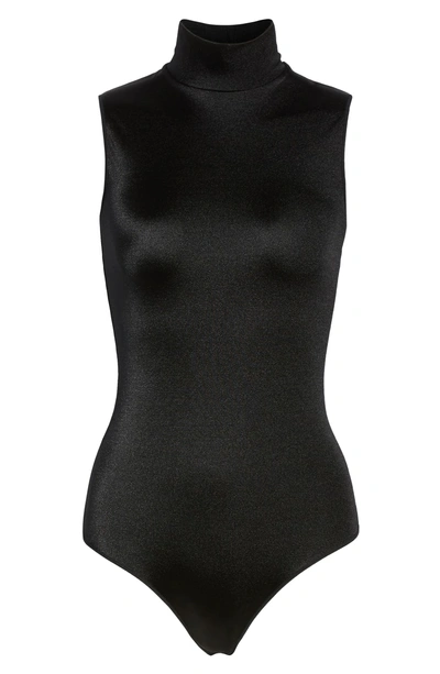 Shop Wolford Sonja String Bodysuit In Black