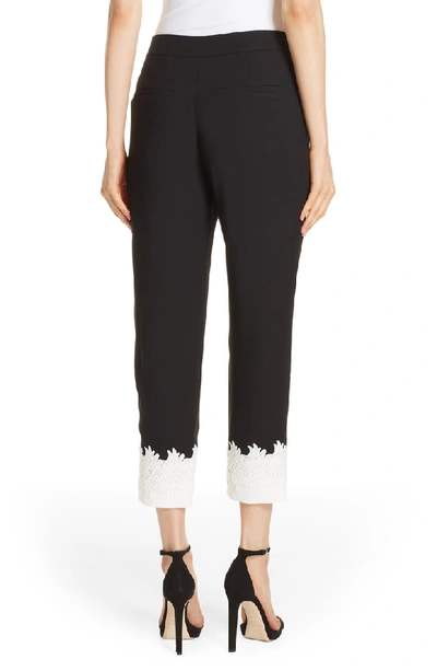 Shop Ted Baker Fancisa Tapered Lace Cuff Pants In Black