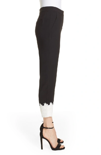 Shop Ted Baker Fancisa Tapered Lace Cuff Pants In Black