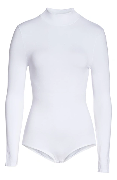 Shop Yummie 'madelyn' Seamless Bodysuit In White