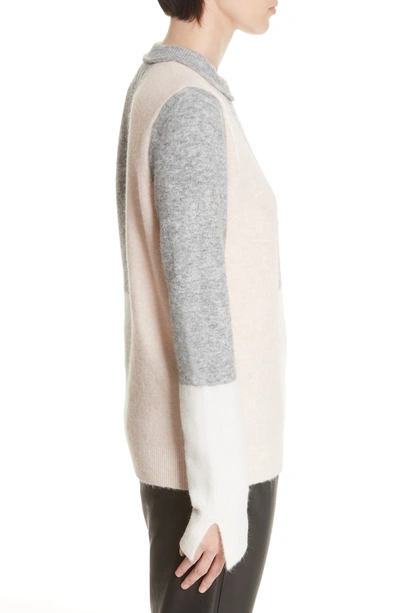 Shop 3.1 Phillip Lim Patchwork Wool & Alpaca Blend Sweater In Antique White