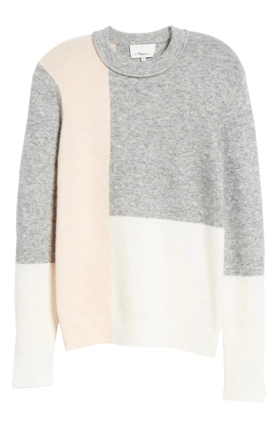 Shop 3.1 Phillip Lim Patchwork Wool & Alpaca Blend Sweater In Antique White