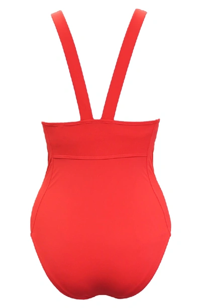 Shop Amoressa Stella Cassiopeia One-piece Swimsuit In Bash Red
