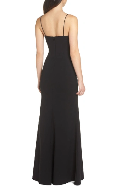 Shop Jill Jill Stuart Plunge Sweetheart Gown In Black