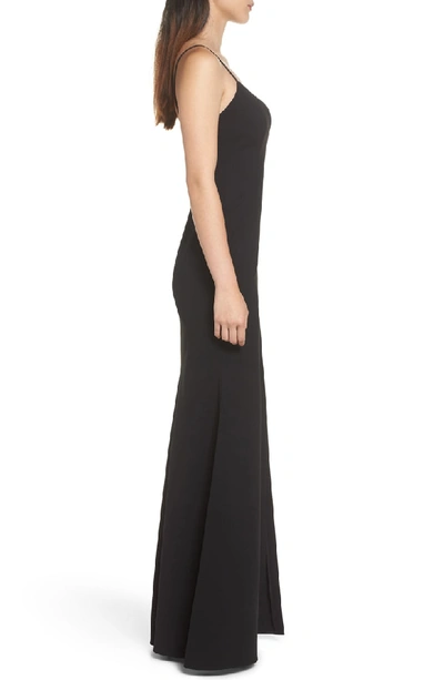 Shop Jill Jill Stuart Plunge Sweetheart Gown In Black