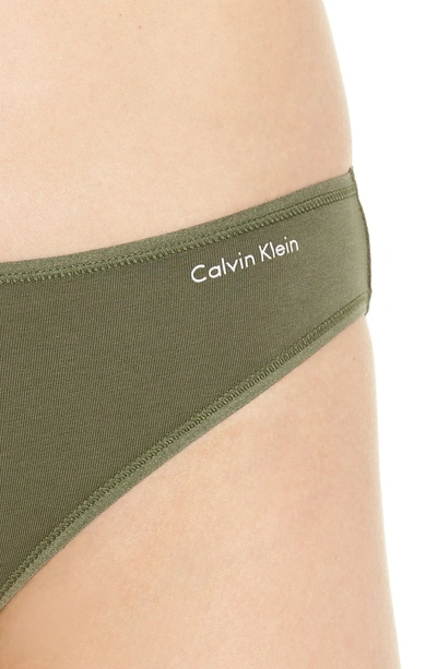 Shop Calvin Klein Form Bikini In Beetle