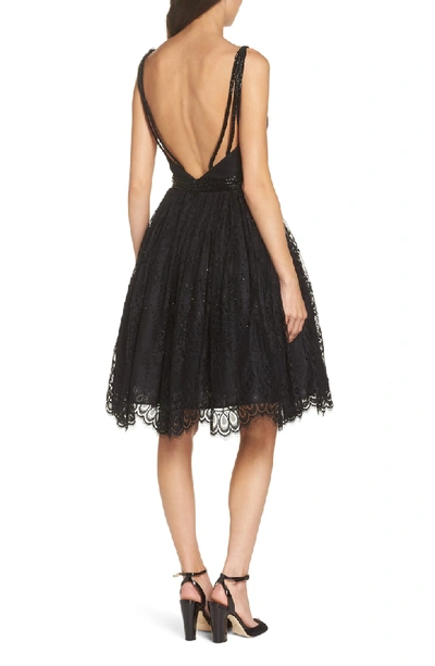 Shop Mac Duggal Lace Fit & Flare Cocktail Dress In Black