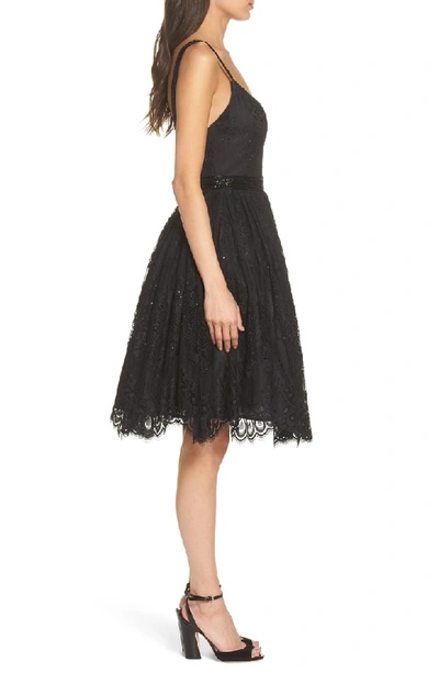 Shop Mac Duggal Lace Fit & Flare Cocktail Dress In Black