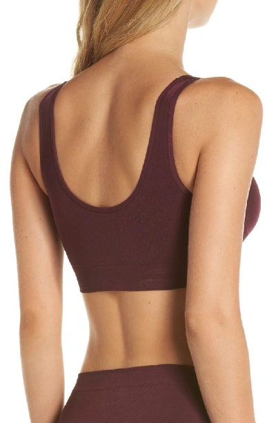 Shop Wacoal B Smooth Seamless Bralette In Wine Tasting