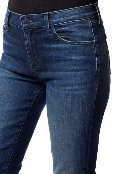Shop J Brand Selena Crop Bootcut Jeans In Dark Torrent