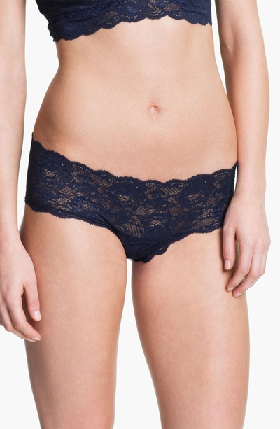 Shop Cosabella 'never Say Never' Hipster Briefs In Nocturnal Blue