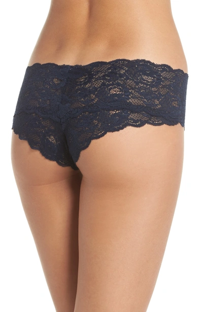 Shop Cosabella 'never Say Never' Hipster Briefs In Nocturnal Blue