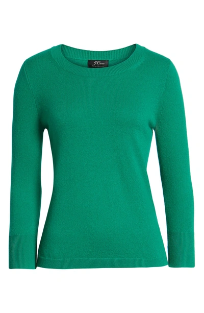 Shop Jcrew Crewneck Cashmere Sweater In Dublin Green