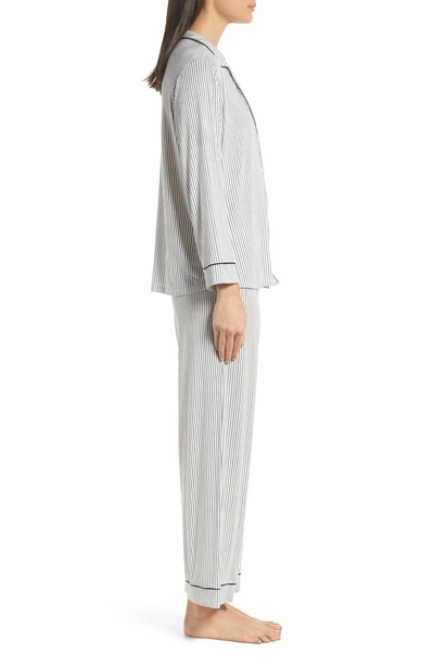 Shop Eberjey Sleep Chic Pajamas In Nordic Strps/ Northern Lights