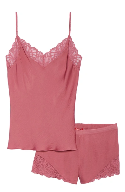 Shop Josie Colette Camisole & Short Pajamas In Canyon Coral