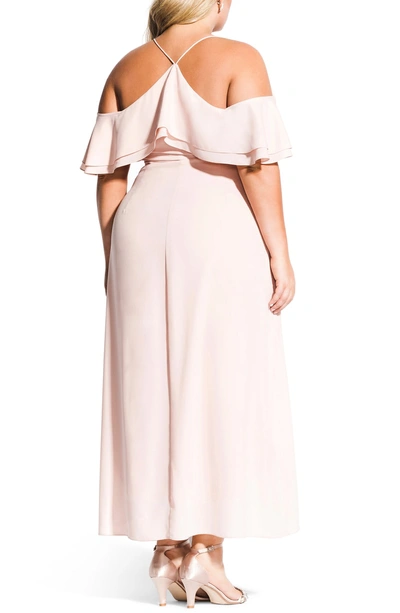 Shop City Chic Miss Jessica Maxi Dress In Ballet Pink