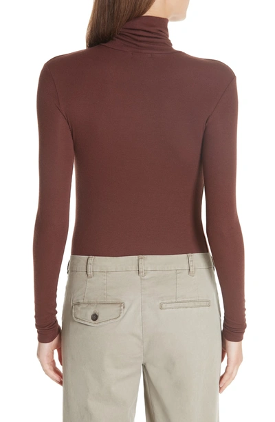 Shop Atm Anthony Thomas Melillo Rib Turtleneck In Wine