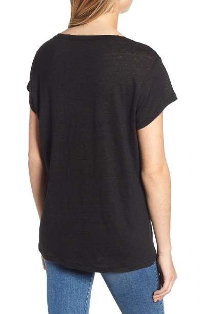 Shop Zadig & Voltaire Meryl Lin Love Linen Tee In Noir