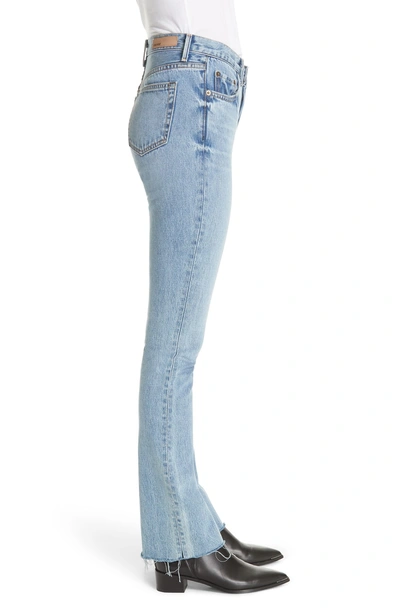 Shop Grlfrnd Addison Split Hem Boot Leg Jeans In Touch The Floor