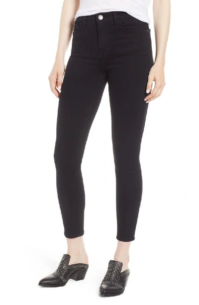 Shop Current Elliott The Stiletto High Waist Ankle Skinny Jeans In Clean Stretch Black