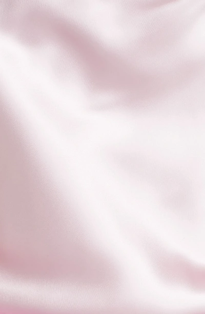 Shop Helmut Lang Drape Front Satin Top In Rose Quartz