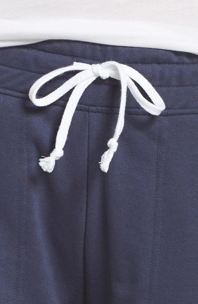 Shop Alternative Stripe Track Pants In Navy/ White