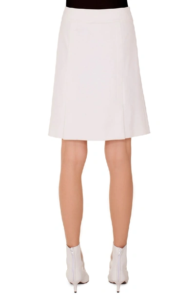 Shop Akris Punto Tricotine A-line Skirt In Cream