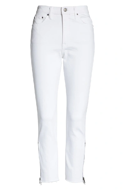 Shop Grlfrnd Kendall Crop Skinny Jeans In White Noise