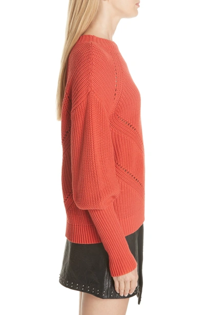 Shop Joie Landyn Blouson Sleeve Sweater In Desert Rose