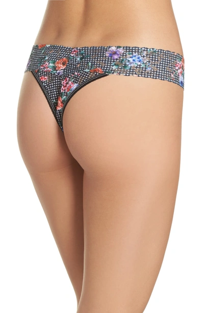 Shop Hanky Panky Checkered Past Original Rise Thong In Multi