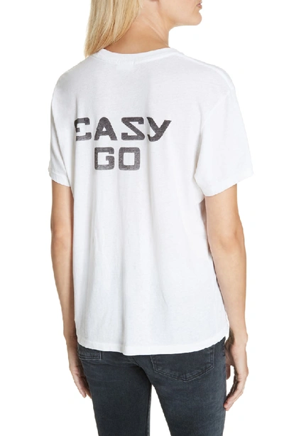 Shop Re/done Easy Come Easy Go Girlfriend Tee In Optic White