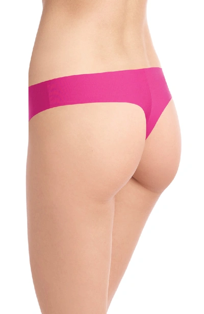 Shop Commando 'butter' Stretch Modal Thong In Roseberry