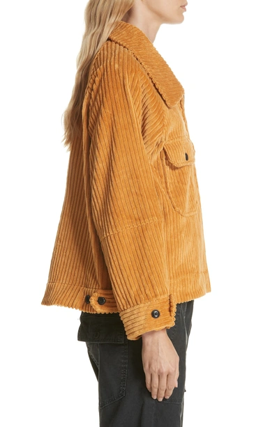 Shop The Great The Boxy Corduroy Jacket In Marigold