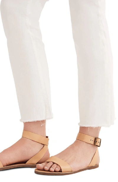 Shop Madewell Cali Raw Edge Demi Boot Jeans In Pure White