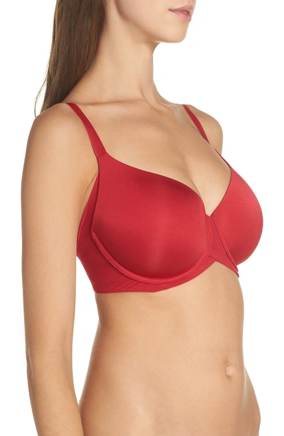 Shop Wacoal Ultimate Side Smoother Underwire T-shirt Bra In Jester Red