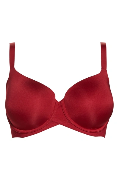 Shop Wacoal Ultimate Side Smoother Underwire T-shirt Bra In Jester Red