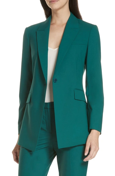 Shop Theory Etiennette B Good Wool Suit Jacket In Bright Poplar