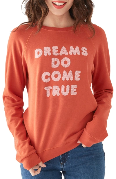 Shop Bando Ban. Do Dreams Do Come True Sweatshirt In Rust