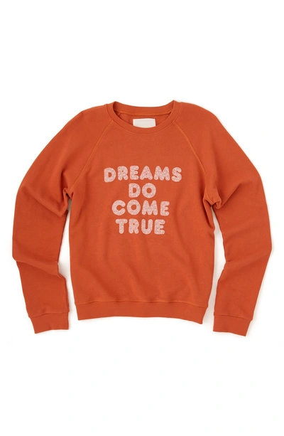 Shop Bando Ban. Do Dreams Do Come True Sweatshirt In Rust